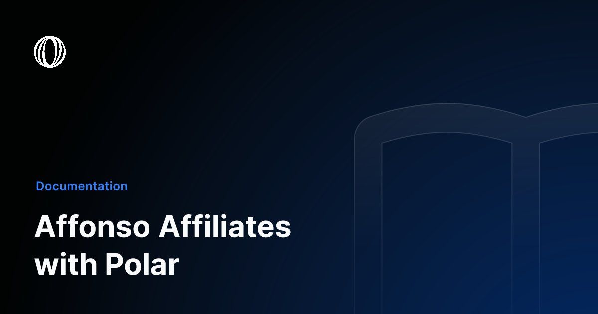 Polar.sh Affiliate Program Integration