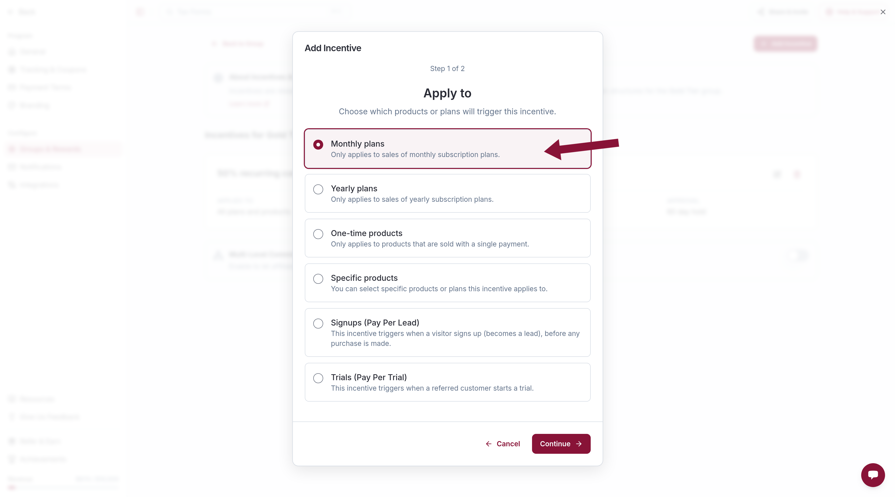 Apply to step